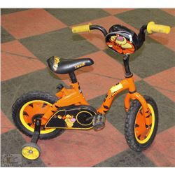 TIGGER KIDS BIKE WITH TRAINING WHEELS  W/12""