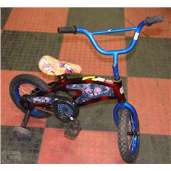 SPIDERMAN KIDS BIKE WITH TRAINING WHEELS 12" TIRES