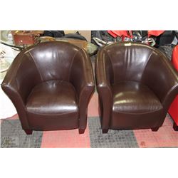 2 LOUNGE CHAIRS ESPRESSO  IN COLOR ON CHOICE