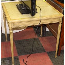 SQUARE GREEN TABLE  30"X30"X30"H