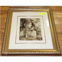 GOLD FRAMED ABSTRACT PICTURE