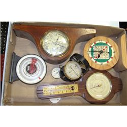 ESTATE FLAT WITH ASST. CLOCKS, GAUGES ETC