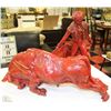 Image 1 : RED BULL AND BULL FIGHTER SCULPTURE SET
