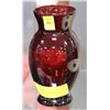 Image 1 : CRANBERRY GLASS VASE
