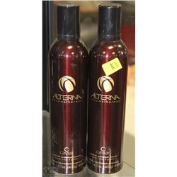 TWO BOTTLES OF 400ML ALTERNA PROTECTANT MOUSSE