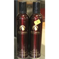 TWO BOTTLES OF 400ML ALTERNA PROTECTANT MOUSSE