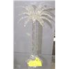 Image 1 : LEAD CRYSTAL PALM TREE CANDLE HOLDER