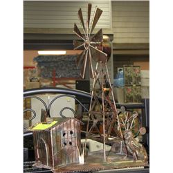 METAL MUSICAL OIL DERRICK DISPLAY