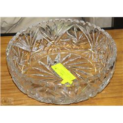 LARGE 10" X 3"  PINWHEEL  CRYSTAL BOWL