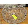 Image 1 : LARGE 10" X 3"  PINWHEEL  CRYSTAL BOWL