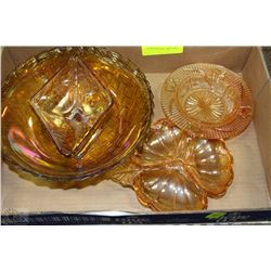 ESTATE TRAY OF DEPRESSION AND CARNIVAL GLASS