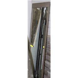 STAND UP MIRROR WITH METAL FRAME