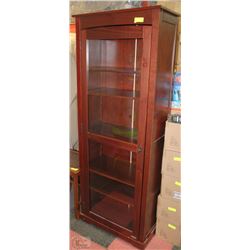 PINE CABINET WITH GLASS DOOR