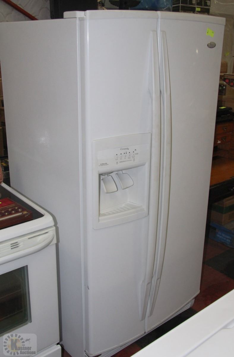 WHIRLPOOL GOLD SIDE BY SIDE FRIDGE WITH INDOOR