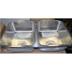 QDUA 1783/8 KINDRED STEEL QUEEN DOUBLE BOWL SINK