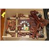 Image 1 : NEW IN BOX VINTAGE GERMAN CUCKOO CLOCK