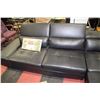 Image 3 : NEW BLACK LEATHERETTE LARGE LIFT BACK SECTIONAL