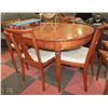 Image 1 : SOLID WOOD TABLE WITH 4 CHAIRS