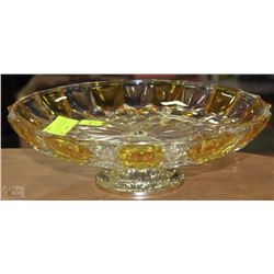KALEIDOSCOPE LIKE ART GLASS SERVING PLATTER