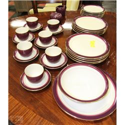 MIKASA TRANSITION PLUM 32-PIECE DINNERWARE SET