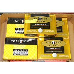 5 DOZEN NEW TOP FLITE GOLF BALLS
