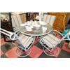 Image 1 : ROUND PATIO SET INCLUDING TABLE, 4 CHAIRS
