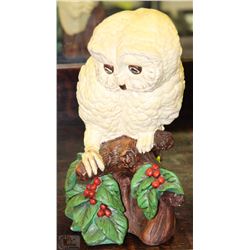 CERAMIC OWL GARDEN ORNAMENT