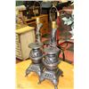Image 1 : PAIR OF CERAMIC POT BELLY STOVE LAMPS