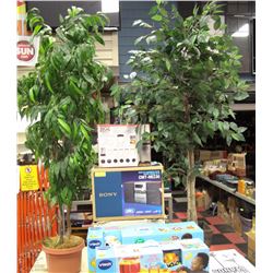 6FT ASSORTED ARTIFICIAL TREES X2