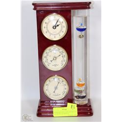 THERMOMETER/CLOCK/BAROMETER / HYGROMETER DISPLAY