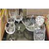 Image 1 : CRYSTAL LIQUOR DECANTER, 4 GLASSES & BOWL