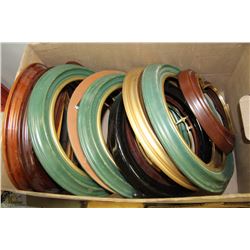 BOX OF PLATE FRAMES INCL VANGYHAN AND SMYTHE