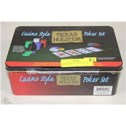 CASINO STYLE TEXAS HOLD EM POKER SET
