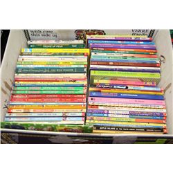 BOX OF KIDS BOOKS INCLUDING GOOSEBUMPS AND MORE