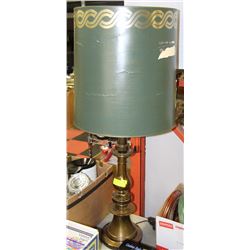 ANTIQUE STEIFFEL BRASS 2 PULL SWITCH LAMP