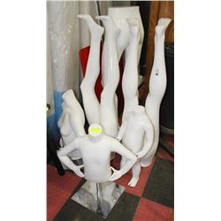 6 PC MANNEQUINS WITH MAGNETIC LIMBS