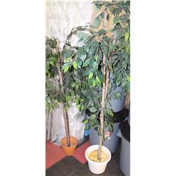 2 FAUX PLANTS