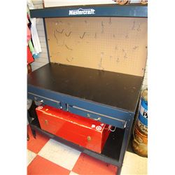 MASTERCRAFT WORKBENCH WITH 2 PULL OUT DRAWERS