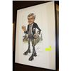 Image 1 : PETER LOUGHEED SIGNED CARICATURE FRAMED PICTURE