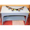 Image 1 : BLUE WOODEN PIANO BENCH WITH STORAGE