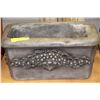 Image 1 : HEAVY CEMENT GREY PLANTER 15" L X 9" W X 7.5" D