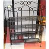 Image 1 : 4 SHELVES BLACK METAL STAND FOLDS FOR EASY STORAGE