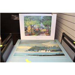 PAIR OF GALLERY PICTURES INCLUDING