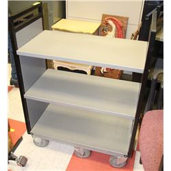 3 SHELF/6 WHEEL HEAVY DUTY METAL CART