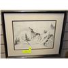 Image 1 : GREENFEATHER SIGNED AND #'D 83/200 ART WORK FRAMED