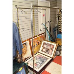 PORTABLE COMMERCIAL CLOTHING DISPLAY RACK