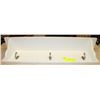 Image 1 : WHITE SHELF/COAT RACK 23"L