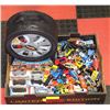 Image 1 : LOT OF 100 HOT WHEELS CARS  & CASE