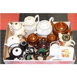 LOT OF 10 ESTATE TEA POTS