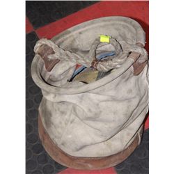 CANVAS TOOL BAG WITH HARNESS ETC